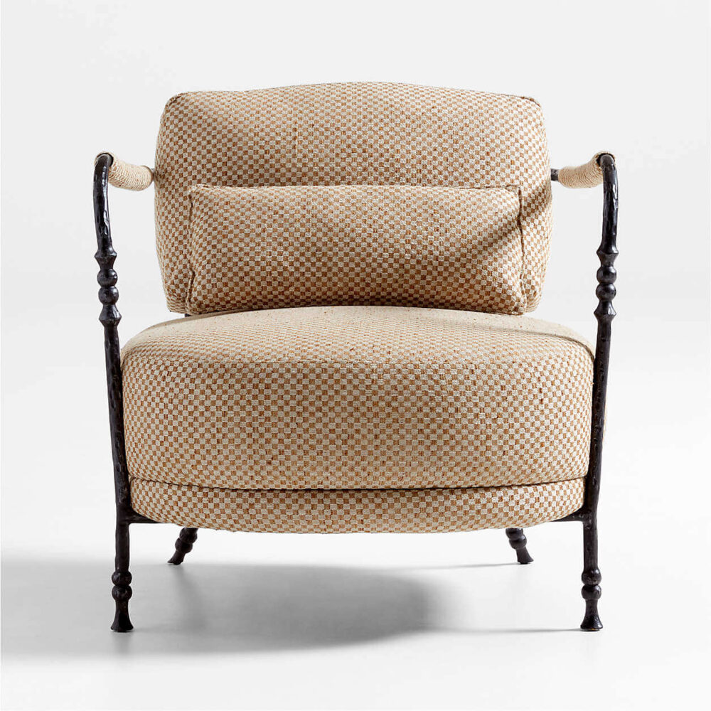 ⁦Polly Sand Brown Accent Chair⁩ - الصورة ⁦4⁩