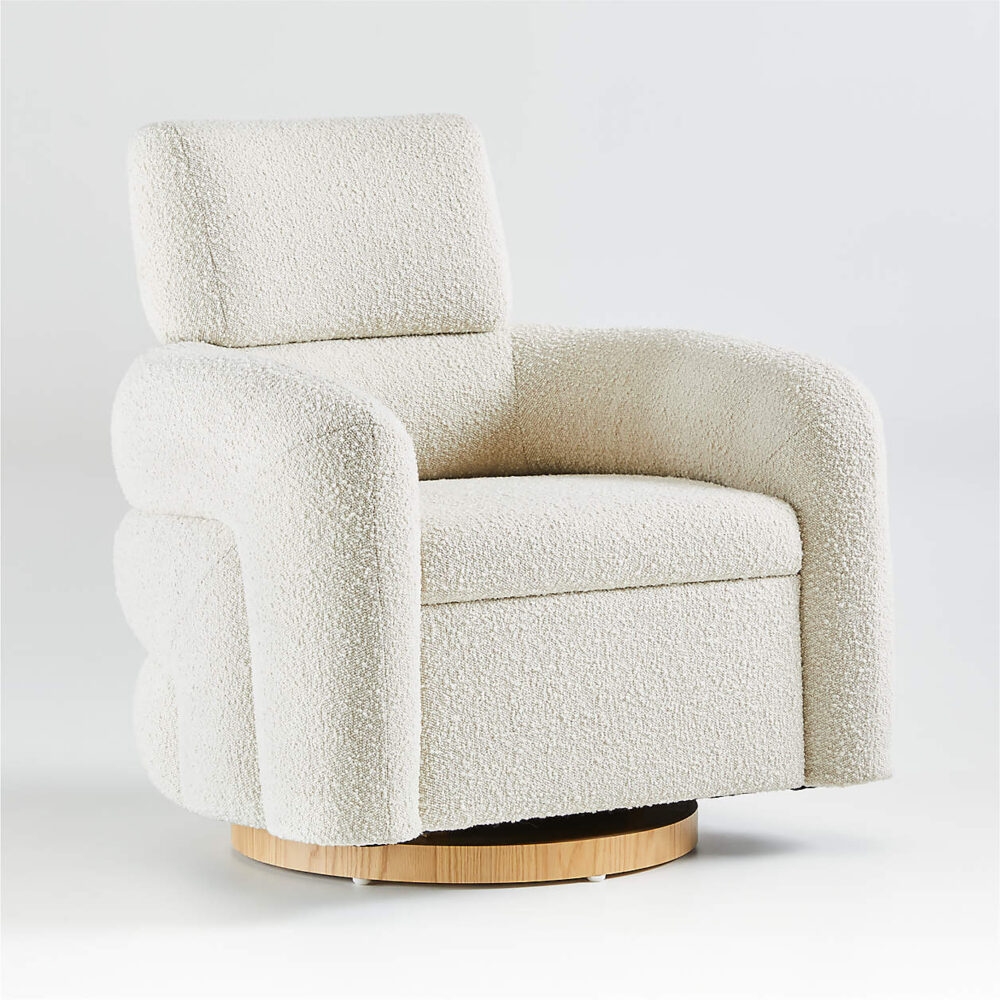 ⁦Sherpa Light Brown Bear Kids Play Chair⁩ - الصورة ⁦6⁩